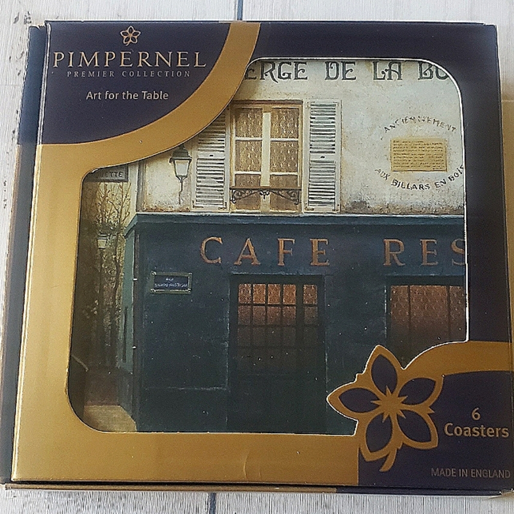 Pimpernel Premiere Collection "Art for the Table" Coasters, NIB